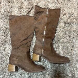 Brown Knee-High Boots